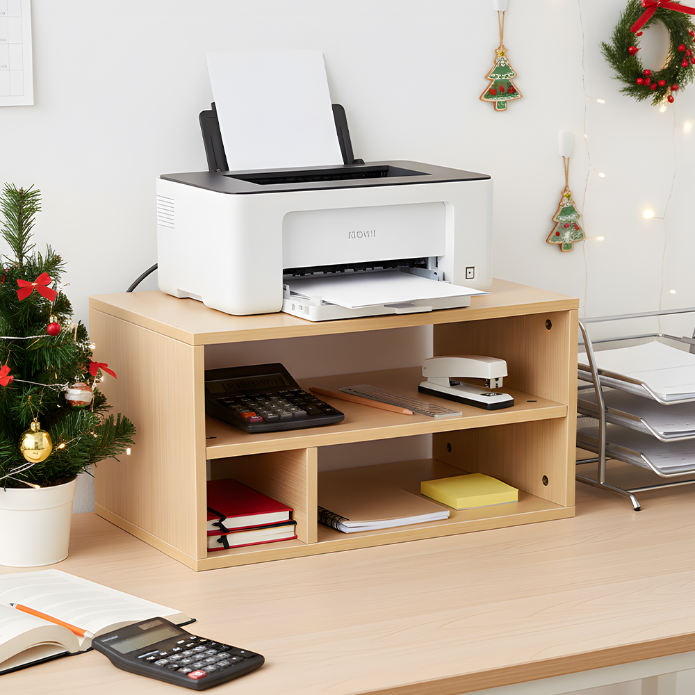 3-Tier Desktop Printer Stand Multi-Storage Desk Organiser